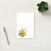 Cute Kerstbee Funny Holiday Cartoon Post-it® Notes (Kantoor)