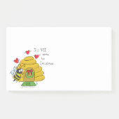 Cute Kerstbee Funny Holiday Cartoon Post-it® Notes (Voorkant)