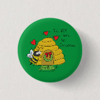 Cute Kerstbee Funny Holiday Cartoon