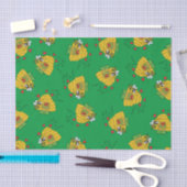 Cute Kerstbee Funny Holiday Cartoon Tissuepapier (Craft)