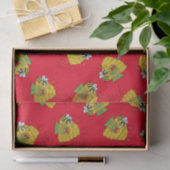 Cute Kerstbee Funny Holiday Cartoon Tissuepapier (Geschenk)