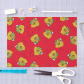 Cute Kerstbee Funny Holiday Cartoon Tissuepapier (Craft)