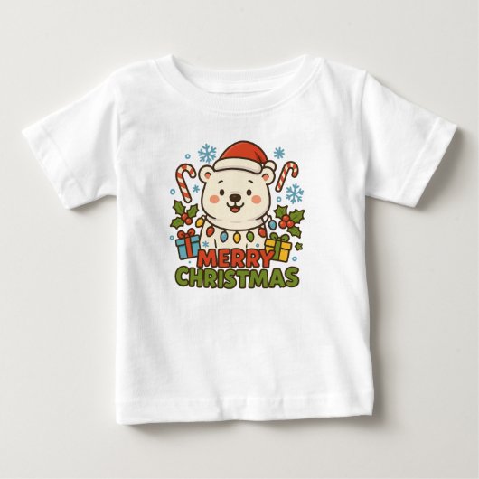 Cute Kerstbeer Illustratie (Voorkant)