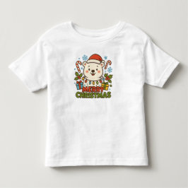 Cute Kerstbeer Illustratie Kinder Shirts