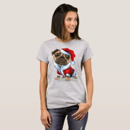 Cute Kerstbeker Santa Suit T-shirt