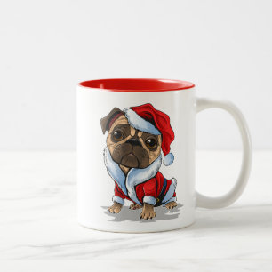 Cute Kerstbeker Santa Suit Tweekleurige Koffiemok