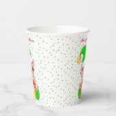 Cute-kerstbekertjes voor elf en Confetti papier Papieren Bekers (Links)