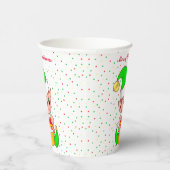 Cute-kerstbekertjes voor elf en Confetti papier Papieren Bekers (Rechts)
