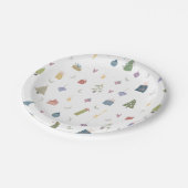 Cute kerstbomen Cadeaus Ornamenten Pattern Papieren Bordje (Gekanteld)