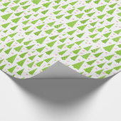 Cute kerstbomen Pattern Wrapping Paper Cadeaupapier (Hoek)
