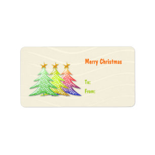 Cute kerstboom Cft Label Label