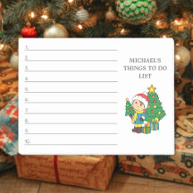 Cute Kerstboom Kind Dingen om te Doen Aangepaste N