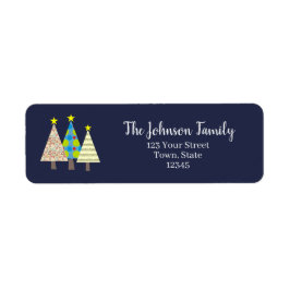 Cute Kerstboom Retouradres Etiket