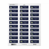 Cute Kerstboom Retouradres Etiket (Full Sheet)