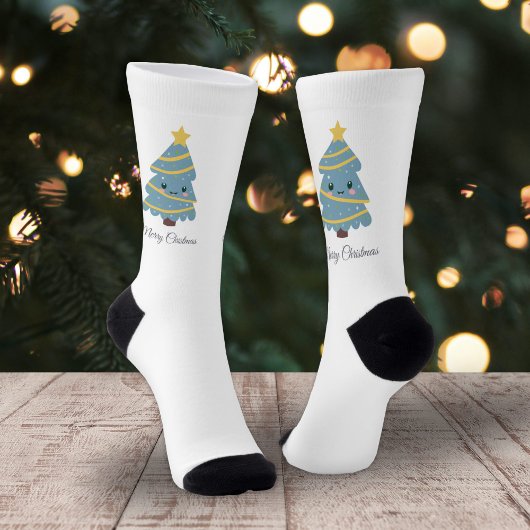 Cute Kerstboom Sokken
