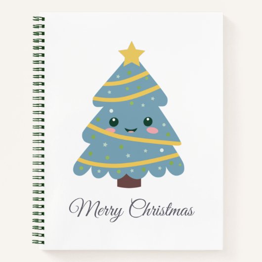 Cute kerstboom spiral Notitieboek (Voorkant)
