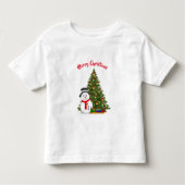 Cute Kerstboom T-Shirt voor Peuter (Voorkant)