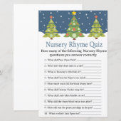Cute kerstboomkwekerij Nursery Rhyme Quiz baby sho (Voorkant / Achterkant)