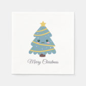 Cute kerstboompapier Napkin Servet (Voorkant)