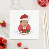 Cute Kerstboy cartoon Napkins Servet (Insitu)
