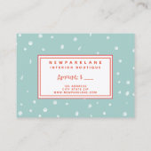 Cute kerstcadeaubon visitekaartje (Achterkant)