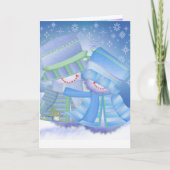 Cute kerstcadeaus feestdagen kaart (Voorkant)