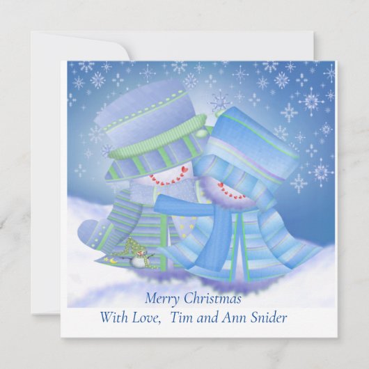 Cute kerstcadeaus feestdagenkaart (Voorkant)