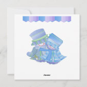 Cute kerstcadeaus feestdagenkaart (Achterkant)