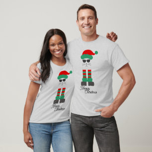 Cute kerstcadeautje - Meowy Kerstmis T-shirt