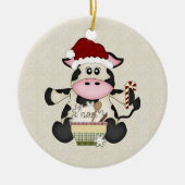 Cute Kerstcow Ornament (Voorkant)