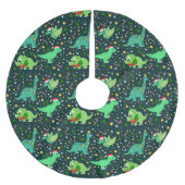 Cute Kerstdinosaurussen Kerstboom Rok (Voorkant)