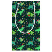 Cute Kerstdinosaurussen Klein Cadeauzakje (Voorkant)