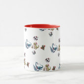 Cute Kerstdinosaurussen Mok (Midden)