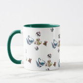 Cute Kerstdinosaurussen Mok (Links)