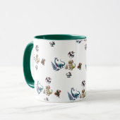 Cute Kerstdinosaurussen Mok (Voorkant links)
