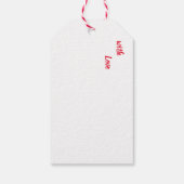 Cute kerstdog cadeaulabel (Achterkant)