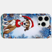 Cute kerstdog Case-Mate iPhone case (Achterkant (horizontaal))
