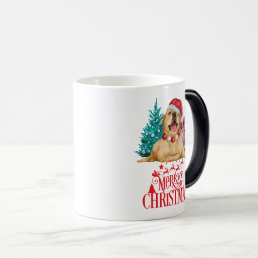 Cute kerstdog magische mok (Voorkant rechts)