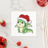 Cute kerstdraak servet (Insitu)