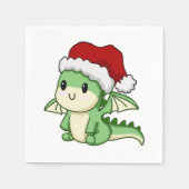 Cute kerstdraak servet (Voorkant)