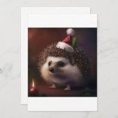 Cute Kerstegel, egel-leover-Gift T-S Feestdagenkaart (Voorkant / Achterkant)