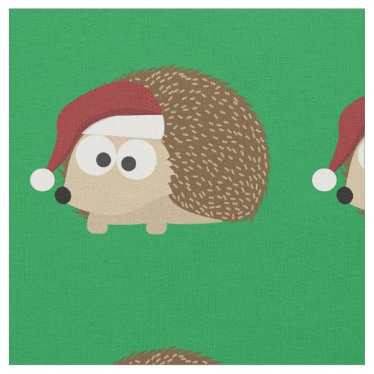 Cute kerstegel met een kersthat stof (Close Up)