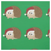 Cute kerstegel met een kersthat stof (Swatch)