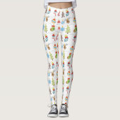 Cute Kerstelementen Pattern ID729 Leggings (Voorkant)