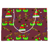 Cute KerstElves Groot Cadeauzakje (Voorkant)