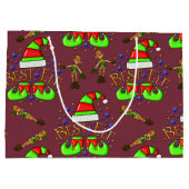 Cute KerstElves Groot Cadeauzakje (Achterkant)