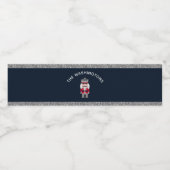 Cute Kerstfeestay Nutcracker Waterfles Etiket (Enkel label)