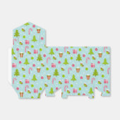 Cute Kerstfeestay Pattern Bedankdoosjes (Uitgevouwen)