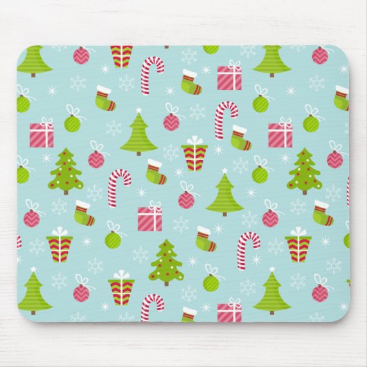 Cute Kerstfeestay Pattern Muismat (Voorkant)