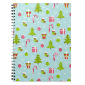 Cute Kerstfeestay Pattern Notitieboek (Voorkant)